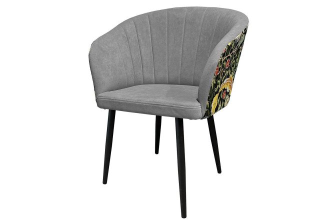 Изображение товара Стул с подлокотниками Верона 60х83х61 см мягкий велюр металлические ножки