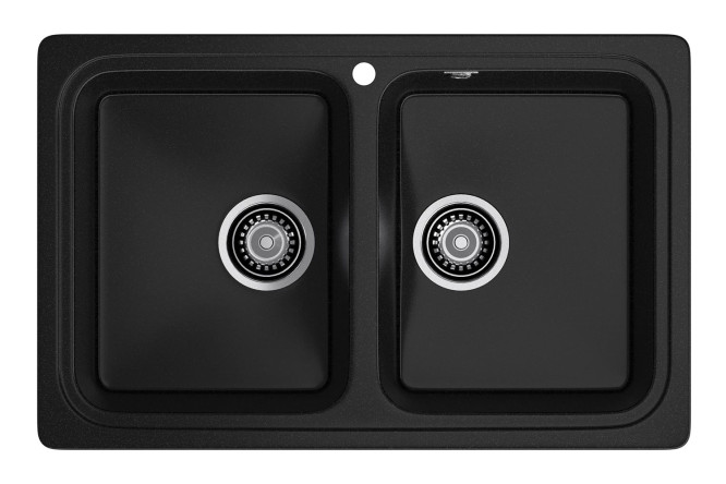 Изображение товара Врезная мойка GRANFEST Standart GF-S-780K из искусственного мрамора 78х51х20 см