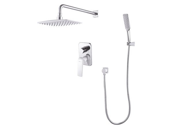 Изображение товара Смеситель для душа LEMARK Allegro LM5929CW латунь хром белый рычажный