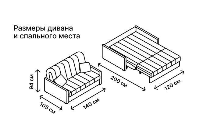 Диван-кровать DREAMART Палермо