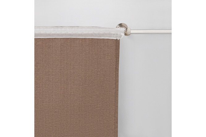 Штора ESTUDI BLANCO Augostina 180х300 см, 1 шт., цвет кофейный