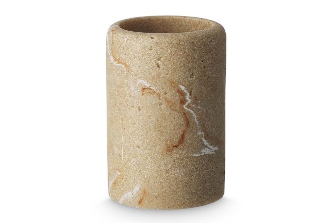 Изображение товара Стакан для зубных щёток EVIO Duna из полирезина бежевый