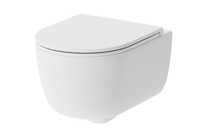 Изображение товара Подвесной унитаз DAMIXA Sirius DX86C1700SC безободковая, горизонтальный выпуск