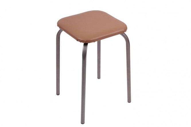 Изображение товара Табурет Эконом 32х47х32 см бежевый компактный и надежный