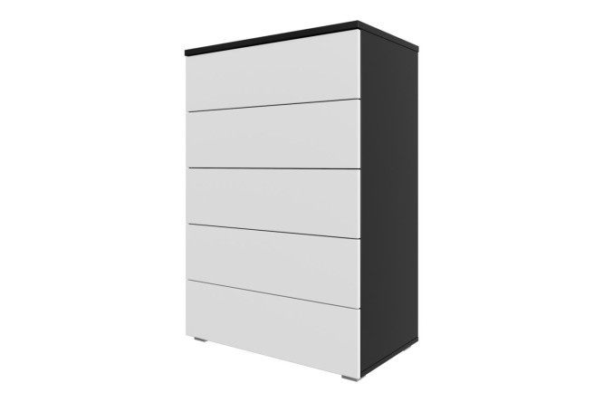 Изображение товара Комод Оскар Лайн с системой push to open, антрацит, 75,2х109,2х44 см