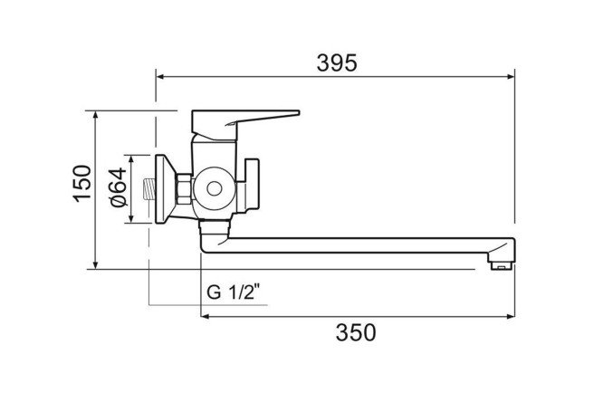 Смеситель для ванны РМС SL141 006E