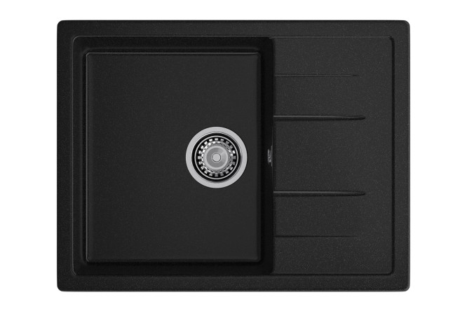 Изображение товара Мойка врезная с крылом GRANFEST Quadro GF-Q-650L 65х50х20 см