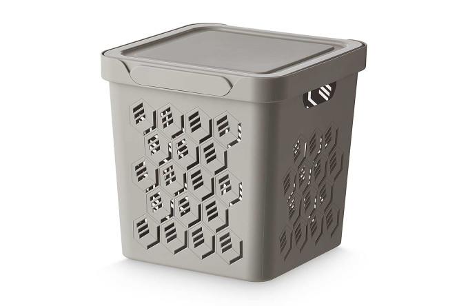 Изображение товара Универсальный ящик с крышкой Deluxe 28,6x28,6x28,6 см 18 л