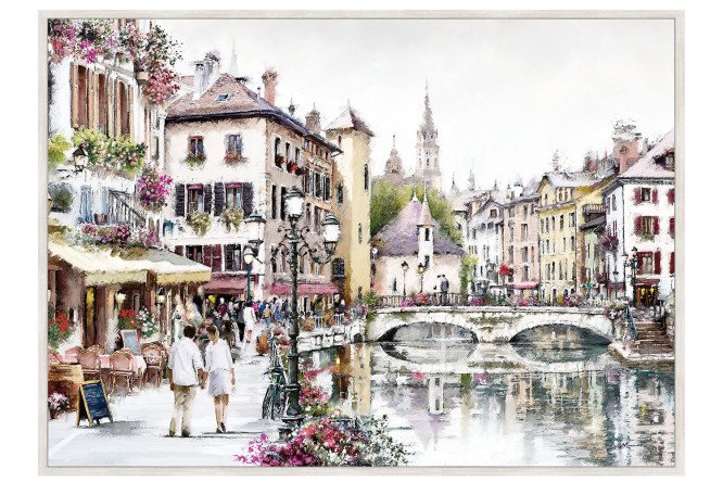 Изображение товара Репродукция Озеро Анси в раме 100x70 см престижное искусство