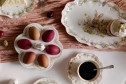 Подставка для яиц Кролик и цветы
