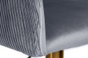Стул барный DOBRIN Darcy Gold 51х86х46 см, цвет обивки серый, ножек золотой