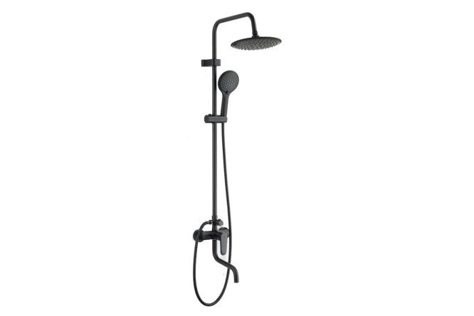 Изображение товара Душевая система ESKO Line EL_ST31 Black с длинным изливом