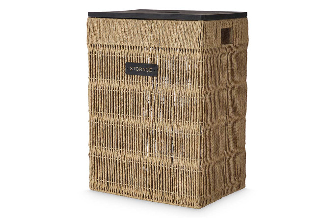 Изображение товара Корзина для белья с крышкой Bergen 40х55.5х30 см бежевый