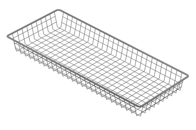 Изображение товара Корзина проволочная выдвижная для каркаса Оскар 89,3x8,5x36,8 см сталь