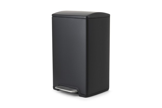 Изображение товара Бак для мусора с крышкой BERKRAFT Quadro 29x46.5x28 см, 15 л
