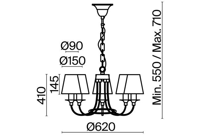 Фото 13 Люстра FREYA FR4402 15 кв.м., 62х41х62 см, E14
