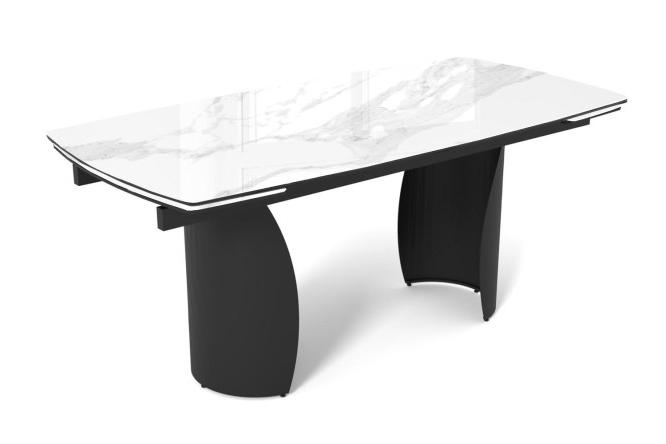 Изображение товара Обеденный раскладной стол Ольхон 180х77х90 см из МДФ стекла - стильное решение для дома