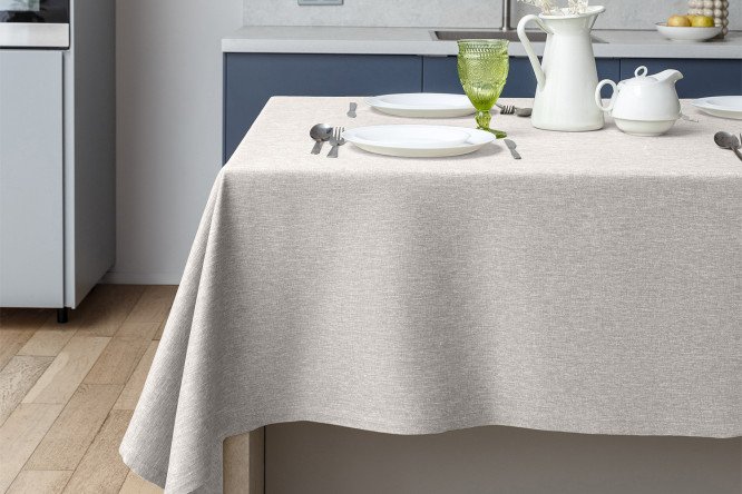 Изображение товара Скатерть Рогожка 165х200 см из полиэстера для кухни и застолья