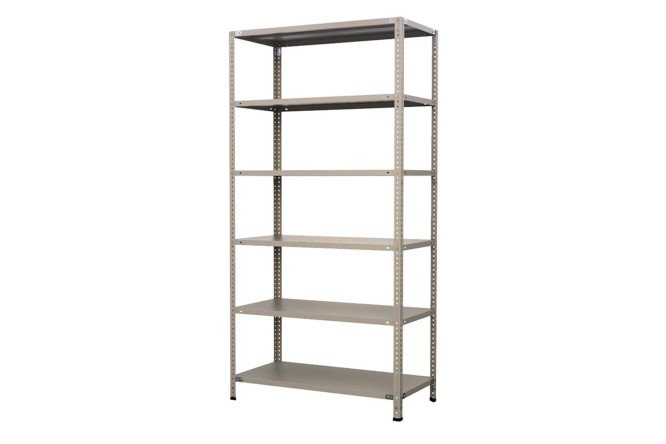 Изображение товара Стеллаж MS 200 серый полуматовый 100х195х40 см прямой