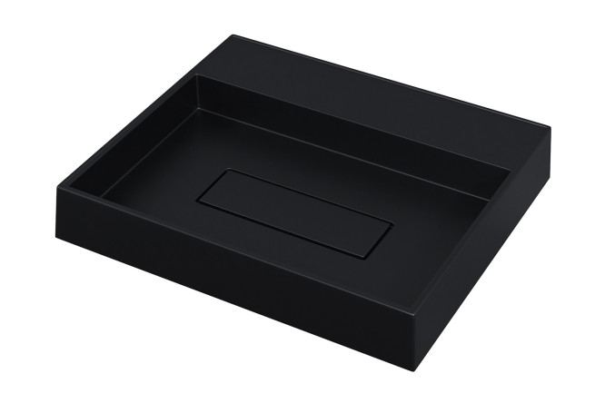 Изображение товара Раковина Tanos Quartz RTanosQuartz50U без отверстия для смесителя 50х10х42.5 см кварц накладная