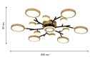 Светильник потолочный FAVOURITE Hybrid 18 кв.м., 88x8x88 см, LED