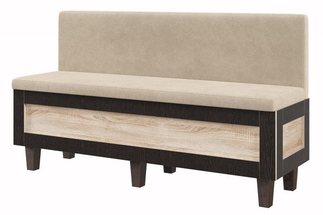 Изображение товара Кухонный уголок Кантри 153х88х53 см с подъёмным механизмом и велюровой обивкой