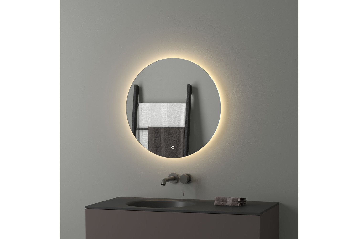 Зеркало настенное с LED-подсветкой EVOFORM Ledshine BY 2653 60х60 см