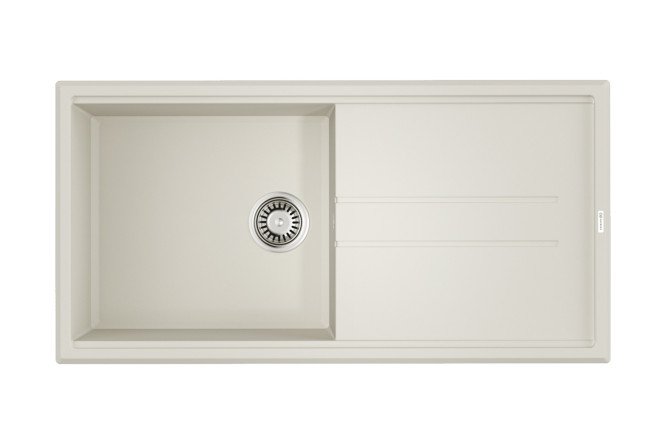 Изображение товара Врезная кухонная мойка OMOIKIRI Tedori 100-WH из tetogranit с крылом 100x51 см