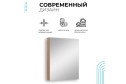 Шкаф зеркальный навесной RUNO Лада 50 00-00001160 50х65х12 см, Универсальный