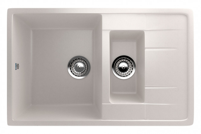 Изображение товара Мойка кухонная с крылом ULGRAN U-205 77х49.5х19.5 см искусственный мрамор