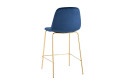 Стул полубарный Stool Group Валенсия 42х91.5х46 см, цвет обивки синий, ножек золотой
