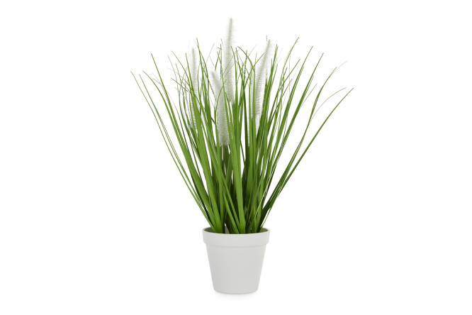 Изображение товара Искусственное растение Трава в горшке 20х20 см - декоративный элемент интерьера