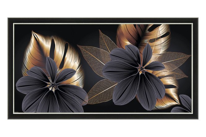 Изображение товара Репродукция в раме Чёрное золото 107х57 см