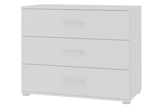 Изображение товара Комод Ваш День Domenica белый глянец, современный дизайн, размеры 90,3х74х41,9 см