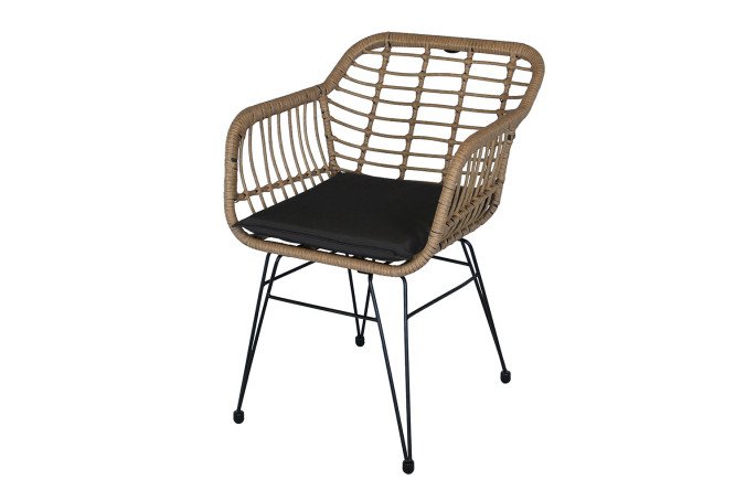 Изображение товара Стул Адриан цвет каркаса чёрный, отделки бежевый