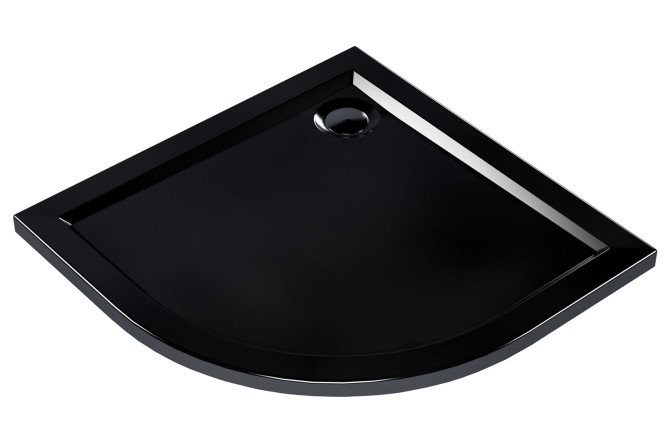 Изображение товара Душевой поддон Joy АПS 015437 черный универсальный угол 80х14х80 см