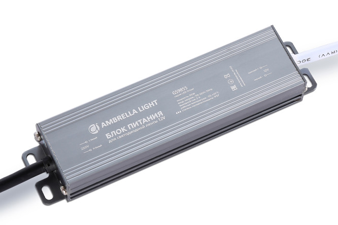 Изображение товара Компактный блок питания AMBRELLA LIGHT Illumination 3.6x2.2x14.5 см серый надежный