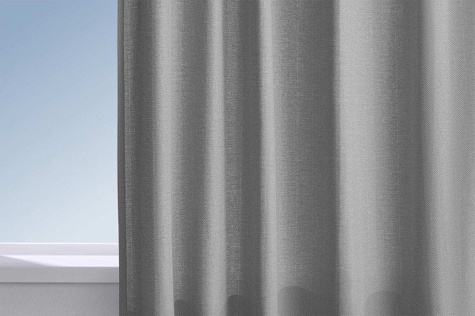 Изображение товара Штора HOFF Акварель 145х300 см серый жаккард универсальная лента