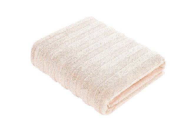 Изображение товара Набор полотенец Stripe 2 шт хлопок нежно-персиковый плотность 500 г/м2