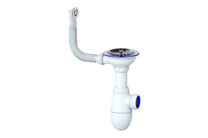 Изображение товара Сифон UNICORN B411P 3 1/2х40 из пластмассы, белый