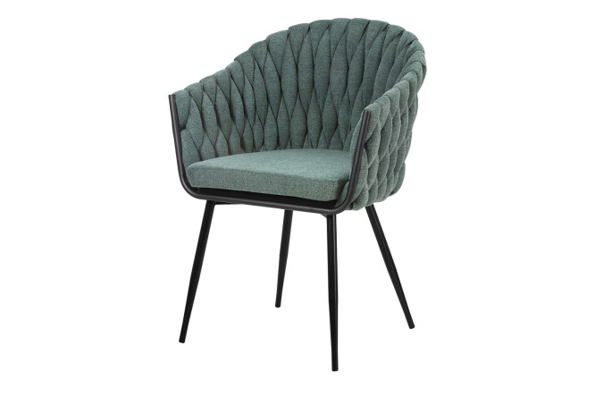 Изображение товара Обеденный стул DOBRIN Matilda 62х86х56 см с рогожкой и металлическими ножками