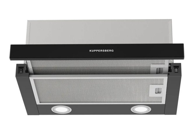 Изображение товара Вытяжка KUPPERSBERG Slimhit 50 Bg черная компактная кухонная модель