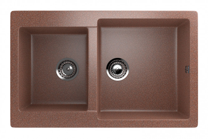 Изображение товара Мойка ULGRAN U-505 искусственный мрамор 77x50x20 см для кухни и ванной