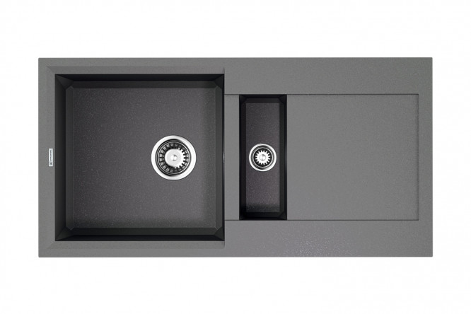 Изображение товара Мойка врезная с крылом OMOIKIRI Sakaime 86-2-GR 4993560, серый 86х46.5х21 см