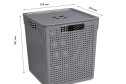 Коробка с крышкой Лофт для хранения вещей 29.4x30.1x29.4 см, 23 л