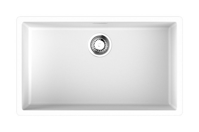 Изображение товара Мойка врезная OMOIKIRI Yamakawa 75T-Integra-WH 75,6х45,6х20 см белая