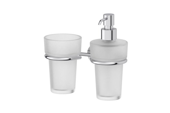 Изображение товара Держатель настенный со стаканом и дозатором жидкого мыла FBS Nostalgy