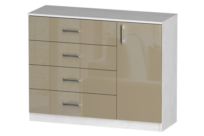 Изображение товара Комод Лайф 115x90x40 см макиато северное дерево стильное хранение