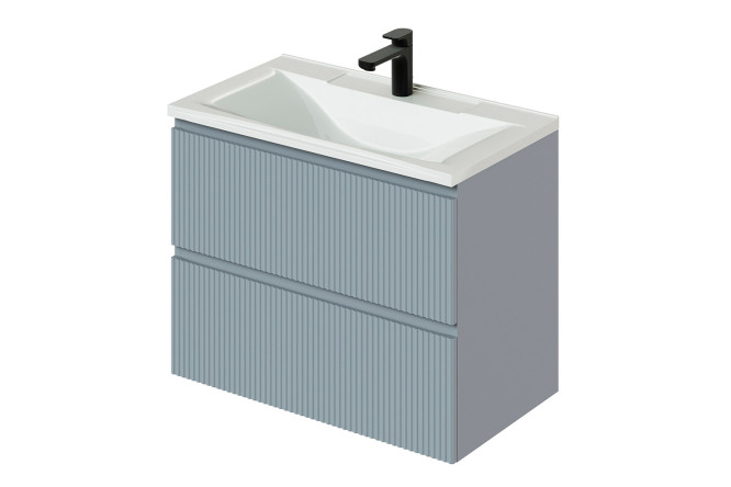 Изображение товара Тумба подвесная Кате 78.7 см, цвет каркаса серо-голубой (Green wood), фасада серо-голубой (Green wood)