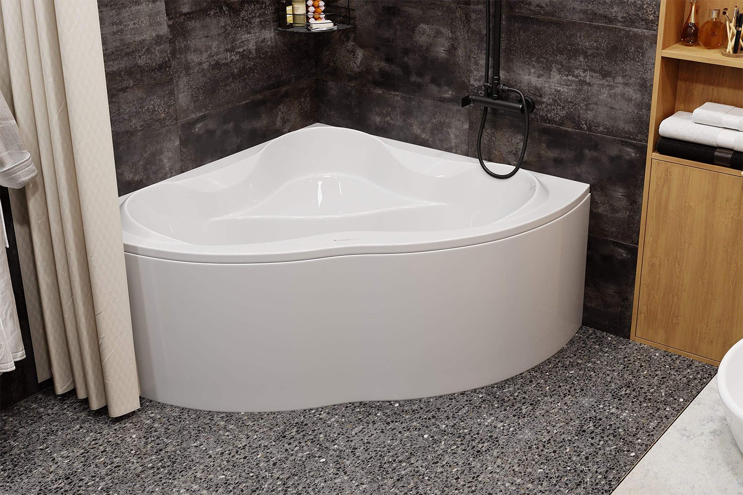 Ванна пристенная VAGNERPLAST Iris VPBA143IRI3X-04 143x143 см